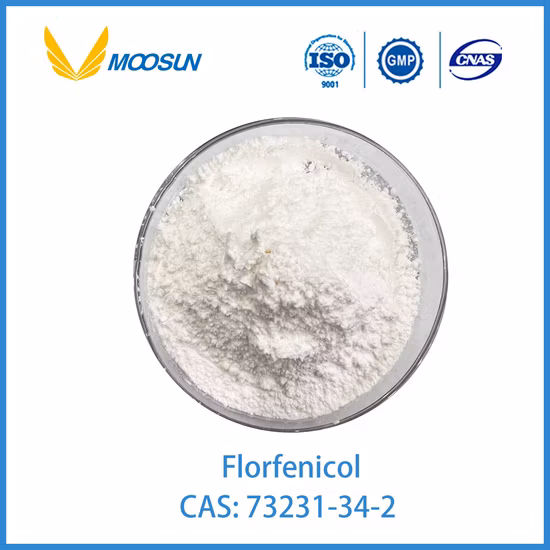 Metarial crudo de grado farmacéutico, polvo blanco soluble en florfenicol, económico y conveniente, con alta tasa de disolución